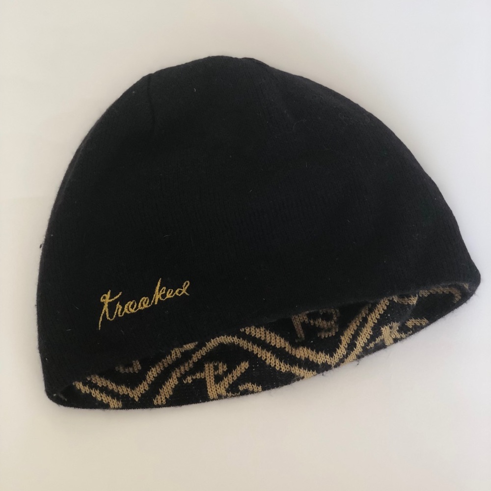 Men’s vintage krooked skateboards beanie